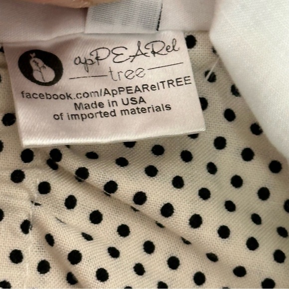 ApPEARel Tree Size 4T Ivory Green Halter Dress Elephant Polka Dot - Picture 9 of 10